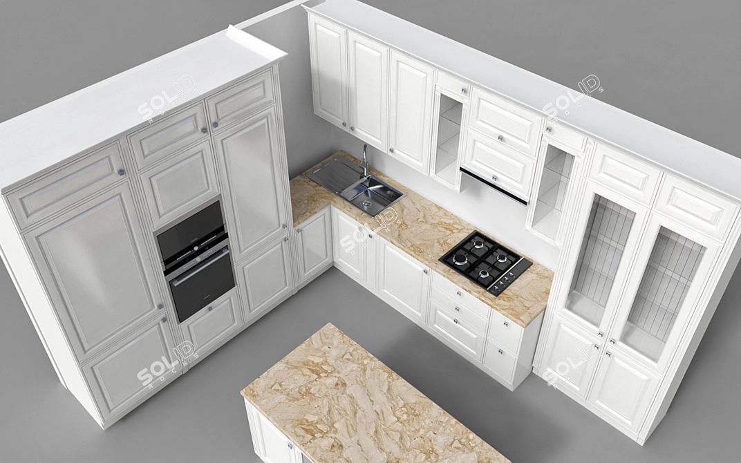 Modern Italian Kitchen: Giulia Novars 3D model image 2