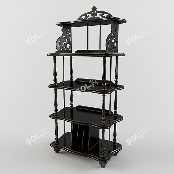 Vittorio Grifoni 7107 Bookcase - Elegant and Space-Saving! 3D model image 1