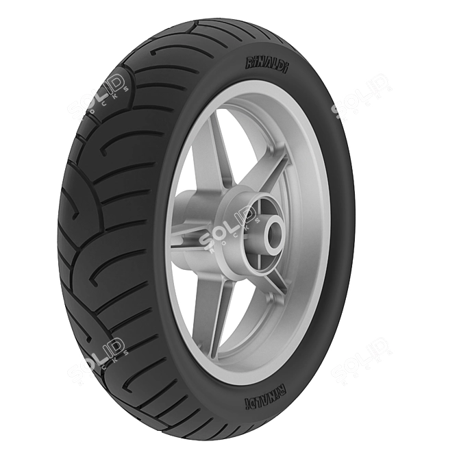 Honda 250CC Motorcycle Tire 3D model image 1