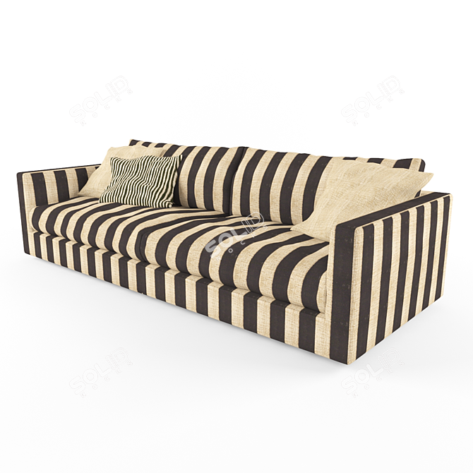 Elegant Flexform Magnum Sofa 3D model image 1