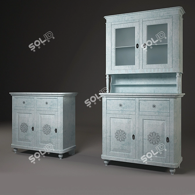 Enchanting Tales Dresser & Nightstand 3D model image 1