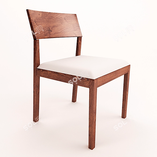 Elegant Tendence Chair: Contemporary Comfort 3D model image 1