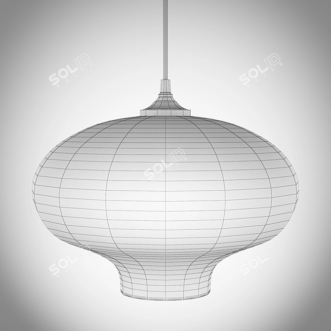 Glamorous Edison Stargazer Pendant 3D model image 2