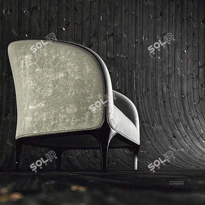 Bernhardt Design Catherine Armchair 3D model image 2