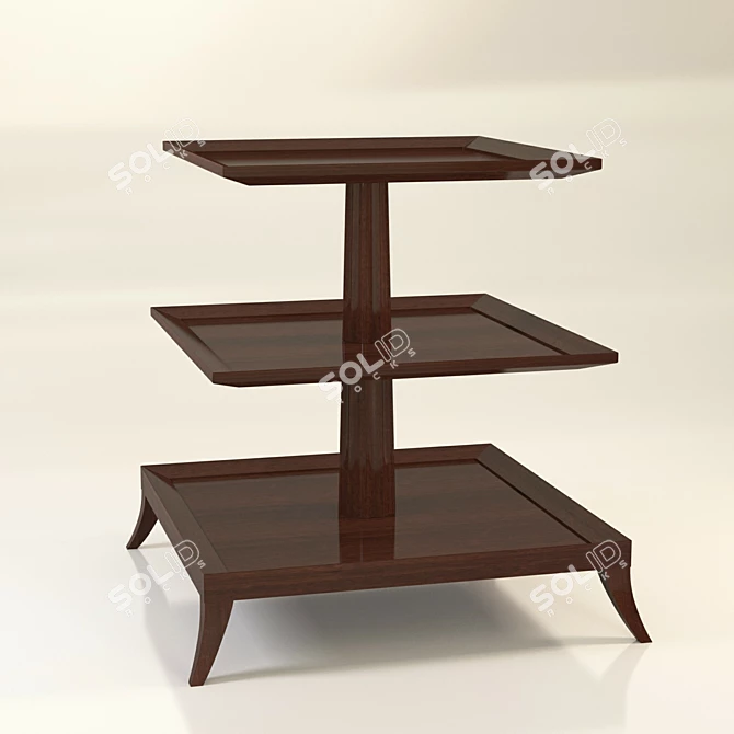 Elegant Thomas Pheasant Accent Table 3D model image 1