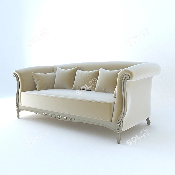 Luxury Savio Firmino Sofa 3D model image 1