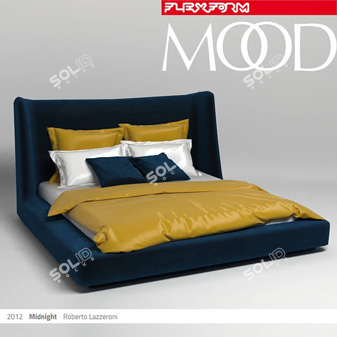 Midnight Dream Bed 3D model image 1