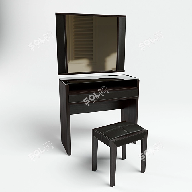 Elegant MD 210 Dressing Table 3D model image 1