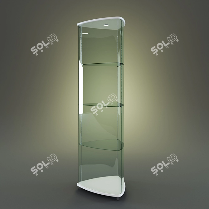 Elegant Cattelan Italia Shield Stand 3D model image 2