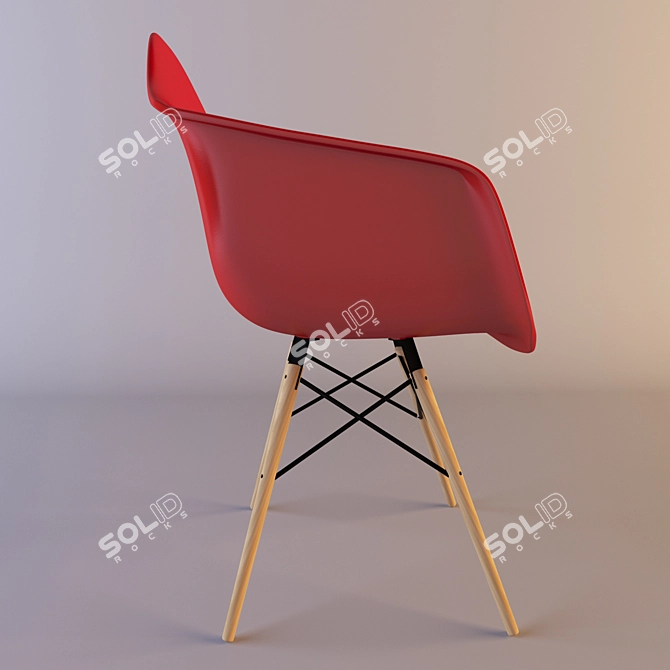 Pascal Modern Chair - Sleek Design 3D model image 2