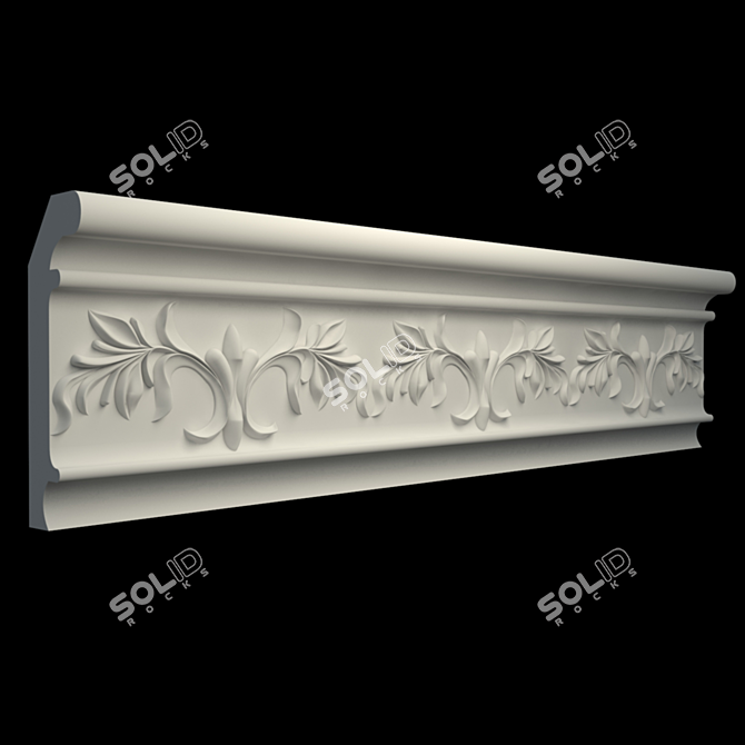 Crisp & Fluffy Baguette 3D model image 1