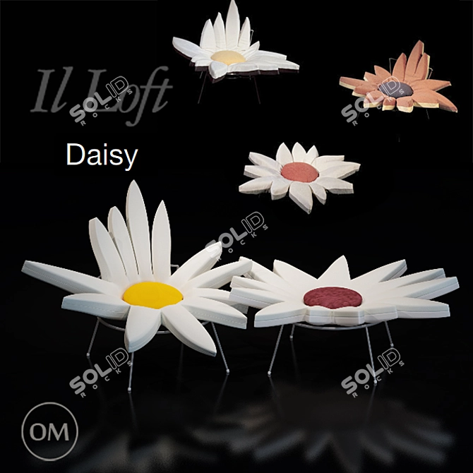 IL Loft Daisy Poltroncina Chair 3D model image 1