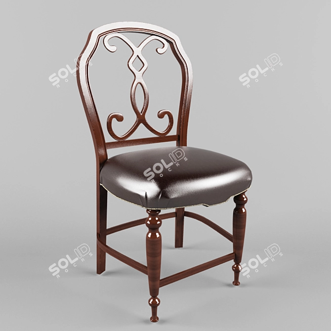 Elegant Polonso Chair - Adjustable 3D model image 1