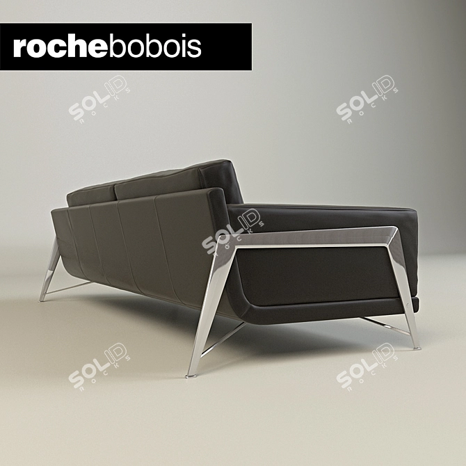 Elegant French-made Roche Bobois Axiome Sofa 3D model image 2