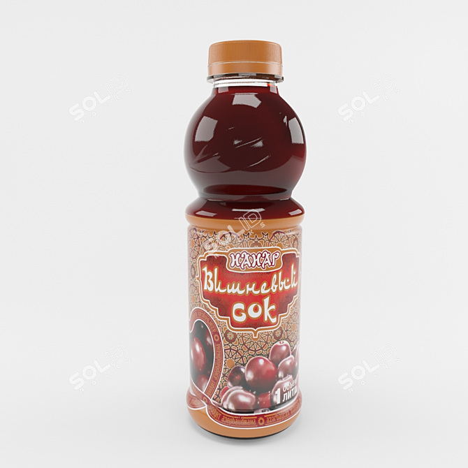 Fruit Burst Juice Bottle 3D model image 1