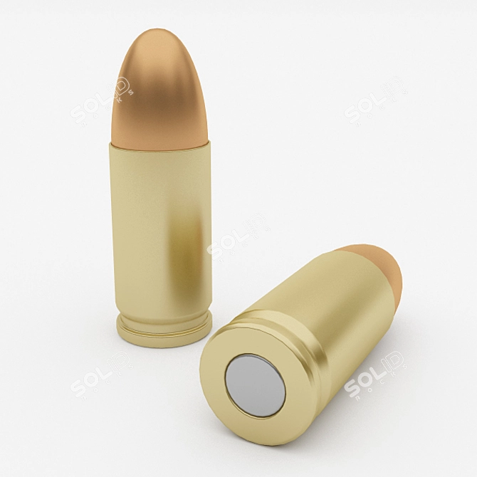 9mm Parabellum Pistol Cartridge 3D model image 1