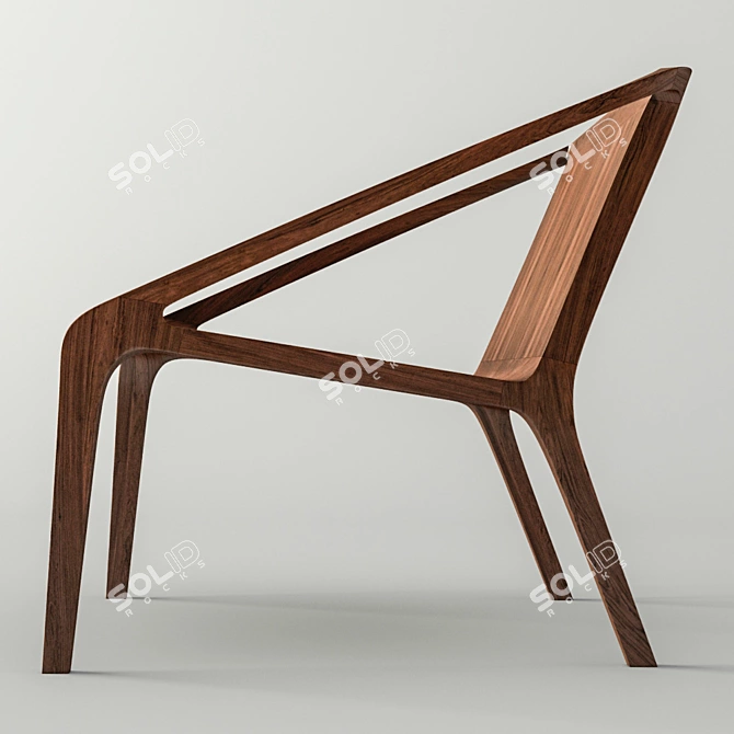 Bernhardt Loft Chair: Modern Design 3D model image 3