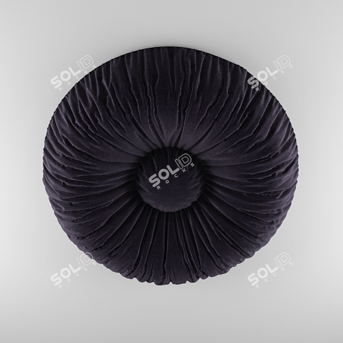 Elegant Drapery Curtain 3D model image 1