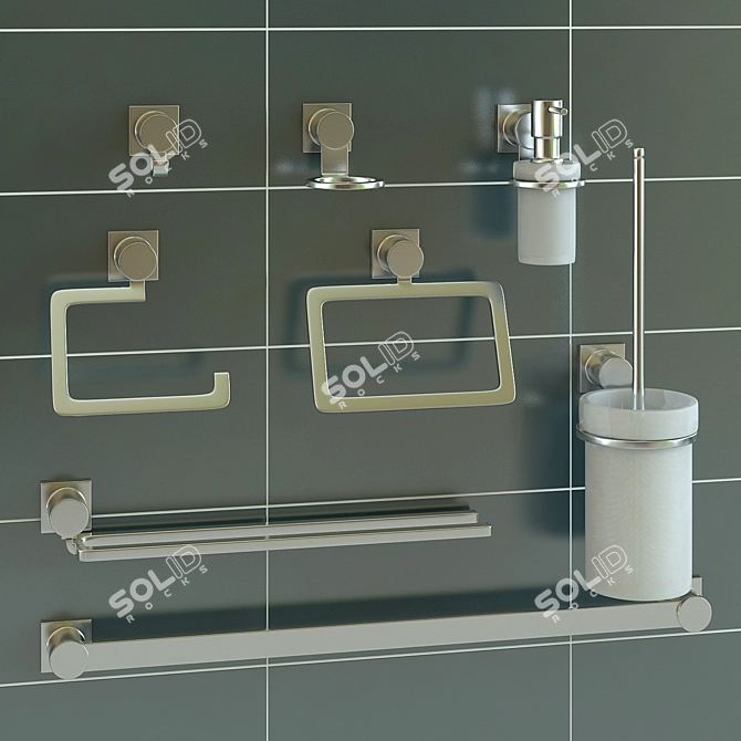 Grohe Allure Bathroom Set 3D model image 1