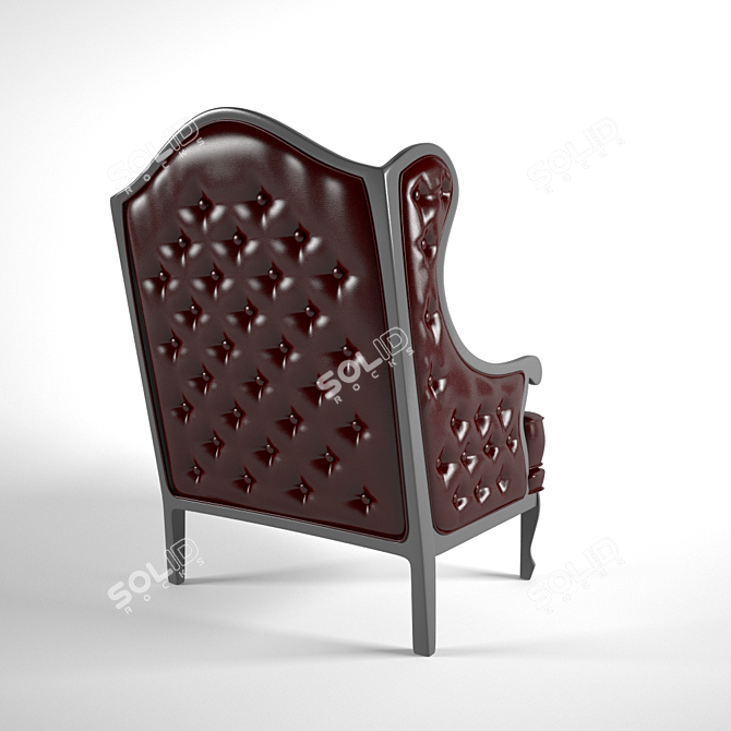 Elegant FIESOLE Armchair by CAVIO 3D model image 2