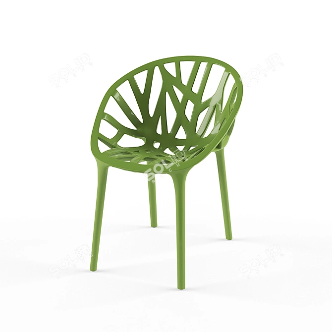 Organic Seating: Vegetal Chair 3D model image 1