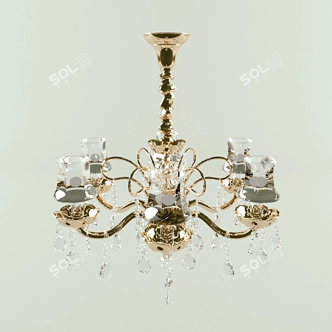 Elegant Masiero Pendant Light 3D model image 1