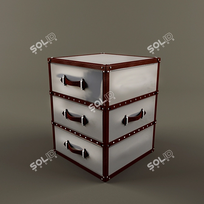 Elegant Catalina Side Table 3D model image 1