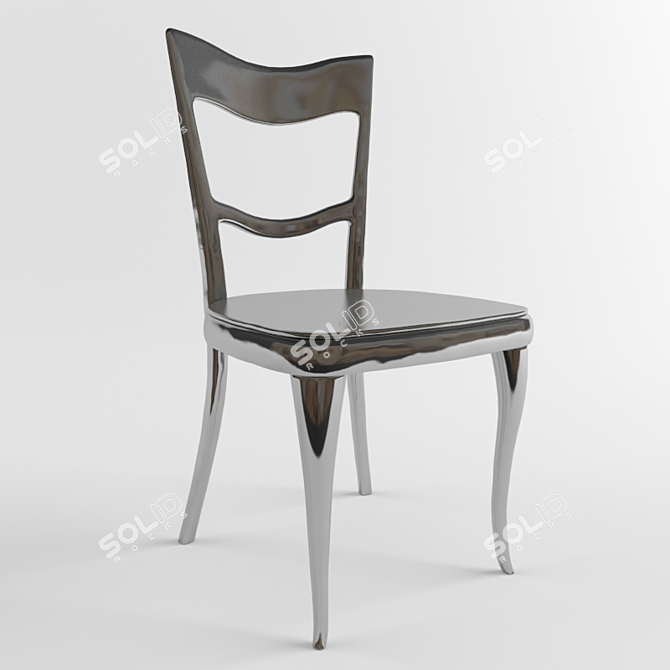 Luxury Raja Chair 3D model image 1