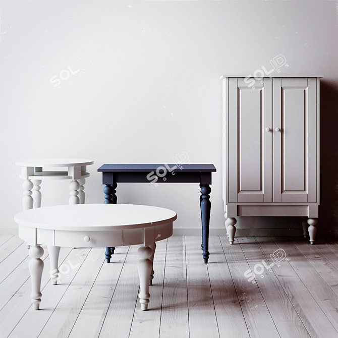 Modern and Versatile IKEA ISALA Furniture Collection 3D model image 1