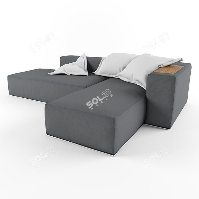 Elegant Aurea Sofa, Modern Design 3D model image 1