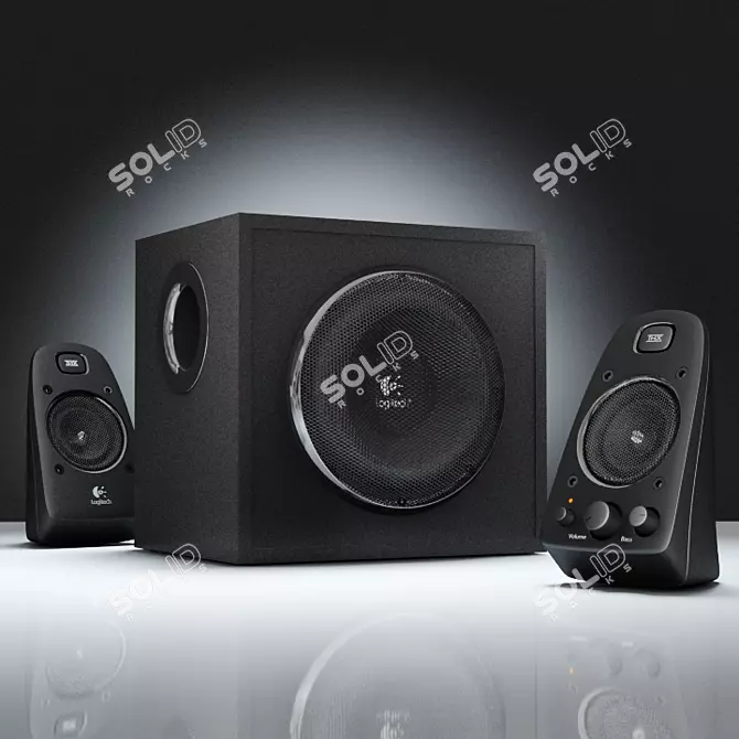 Power Sound System: Logitech Z623 3D model image 1