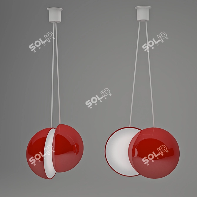 Cherry Bliss Ceiling Lamp 3D model image 1