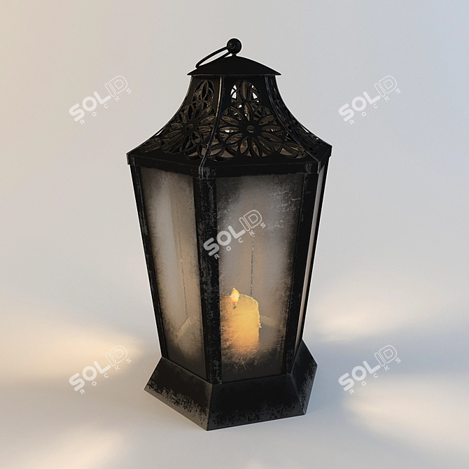 Elegant Illumination: Floor Lamp 3D model image 1