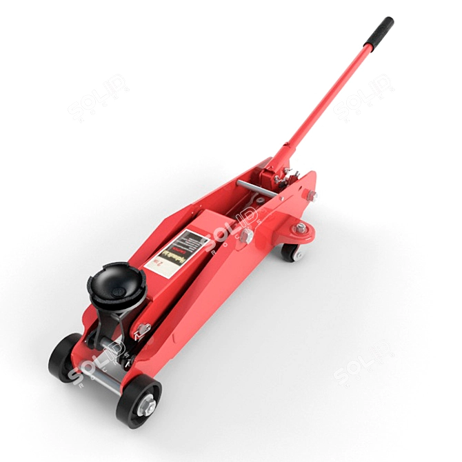 Auto Service Rolling Jack 3D model image 1