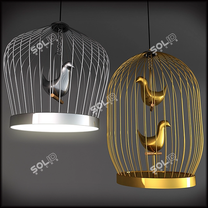 Tweety LED Pendant: Sleek Elegance 3D model image 2