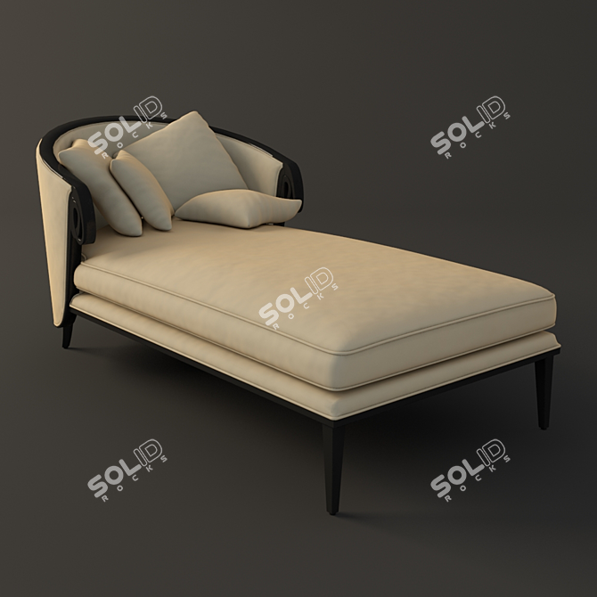 Luxury Christopher Guy Chaise 3D model image 1