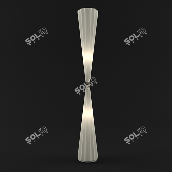 Reflex Angelo Plisse Floor Lamp: Elegant and Modern 3D model image 1