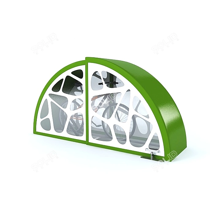 BikeSafe Secure Bicycle Parking 3D model image 1