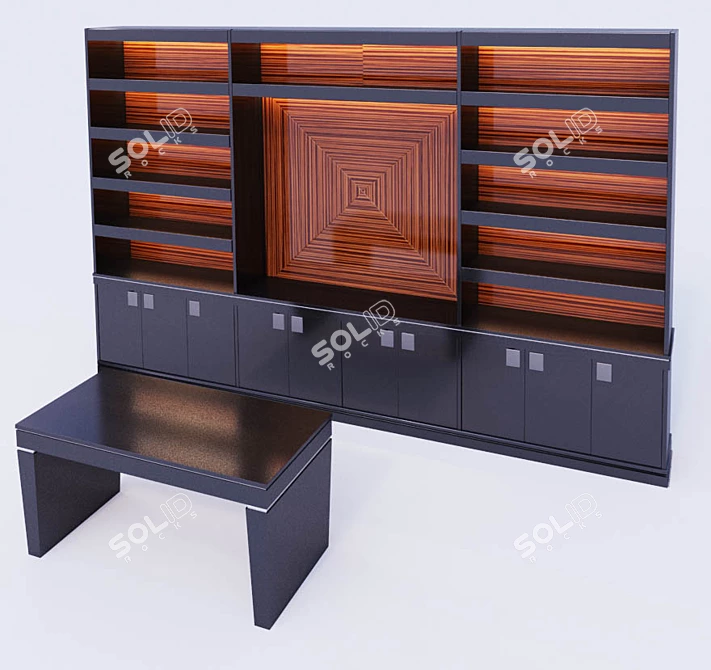 Custom Office Furniture with Premium Finish 3D model image 1