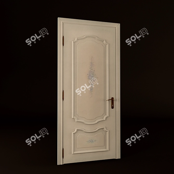 Hand-Painted ANTIKE Door by BERTOLOTTO 3D model image 1