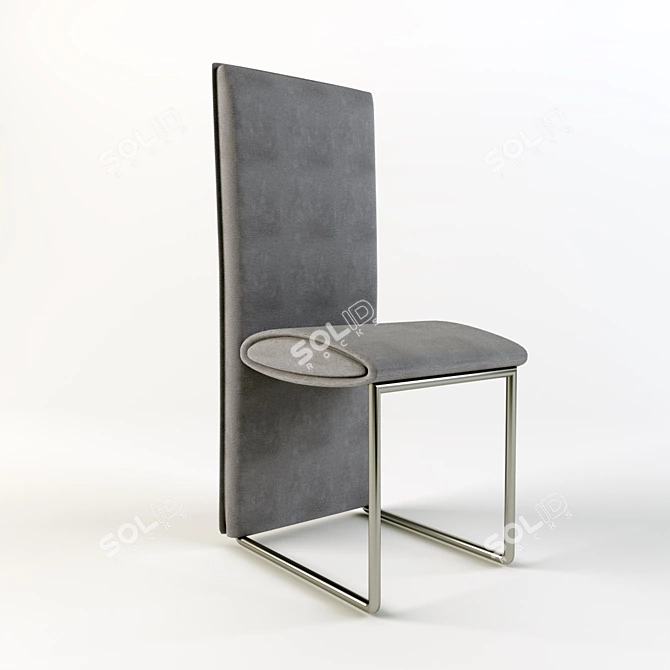 Sleek and Stylish Dining Chair 3D model image 2
