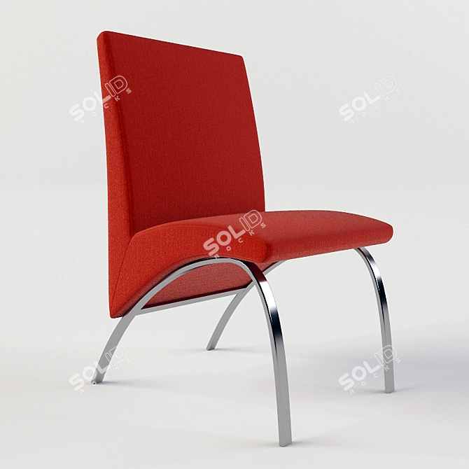 Crimson Contemporary Seating 3D model image 1