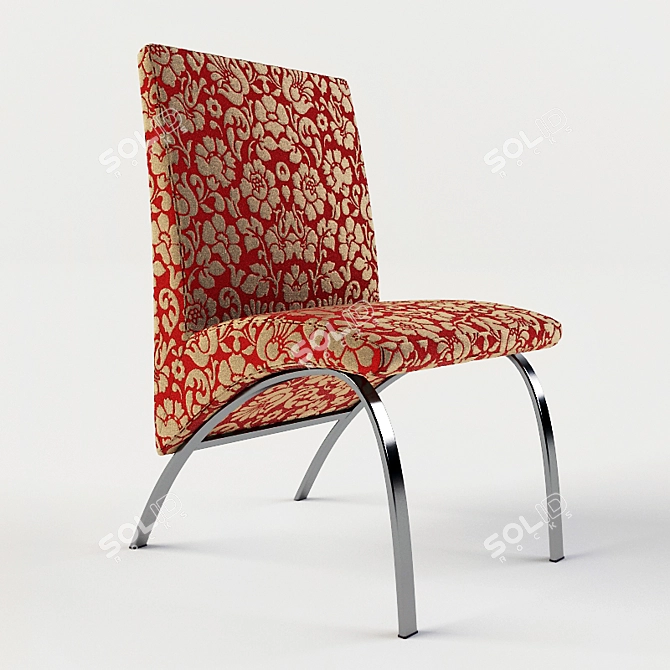 Crimson Contemporary Seating 3D model image 2
