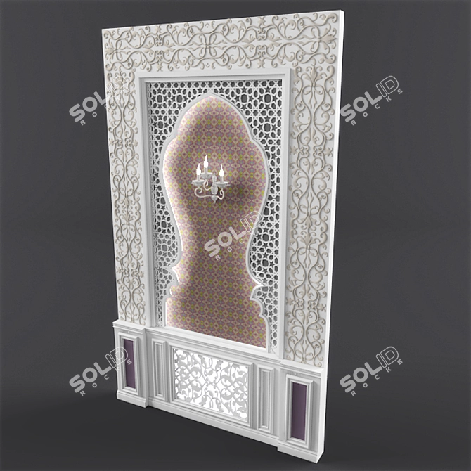 East Shifted Wall: Eclectic Classic 3D model image 1