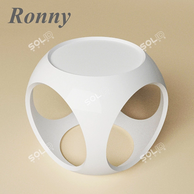 Modern Plastic Coffee Table SDM-Ronny 3D model image 1