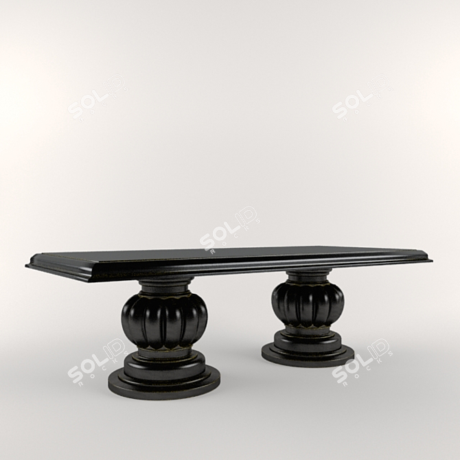 Title: Italian Elegance - Bernazolli Table 3D model image 1