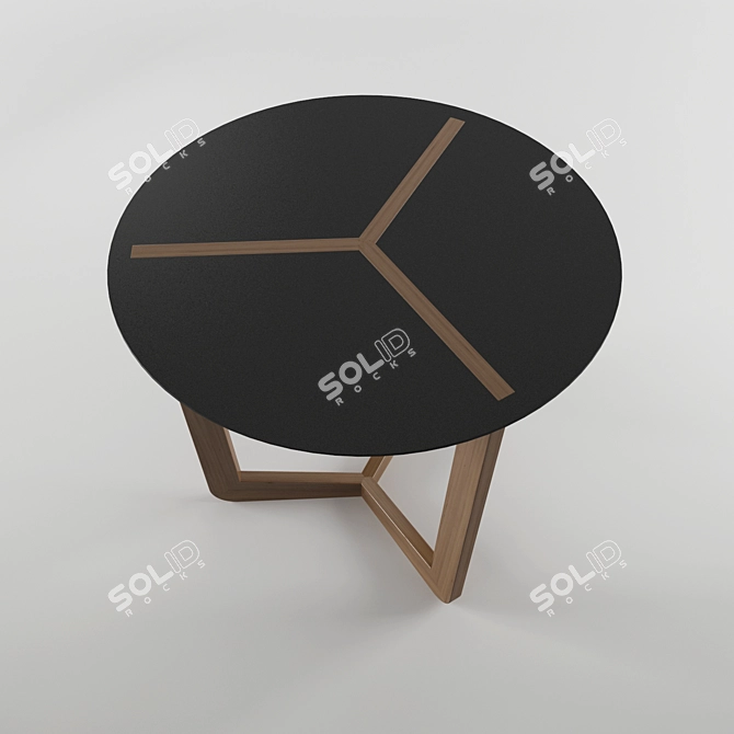 Modern Coffee Table T136 LQ-1 3D model image 2