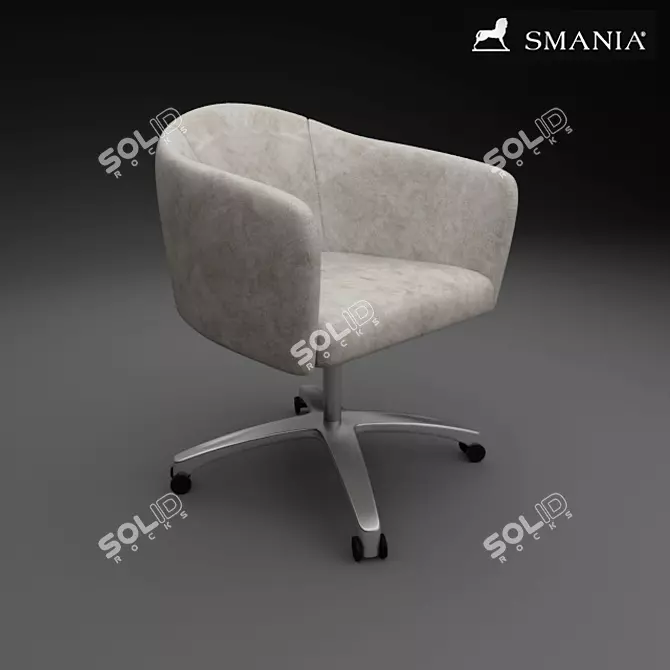 Sleek Smania Armchair: Stylish Comfort 3D model image 1