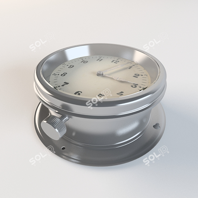 Sleek 220mm Diameter Clocks 3D model image 1