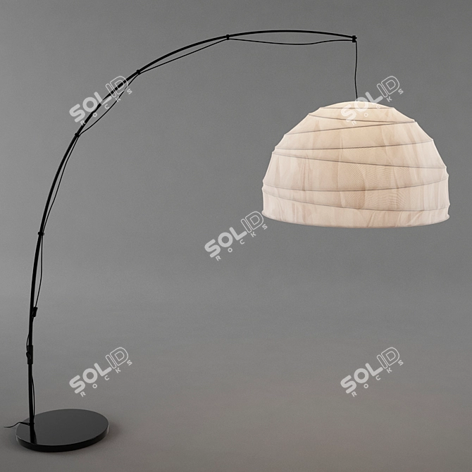 Sleek and Stylish Ikea Regolit Lamp 3D model image 1